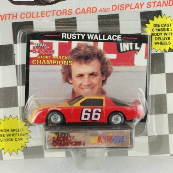 Racing Champions Short Track Champions Rusty Wallace #66 Alugard Die Cast Car - Picture 2 of 3